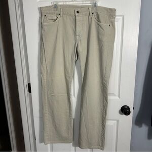 7 For All Mankind Standard jeans, tan, sz. 38, button fly, casual, date night